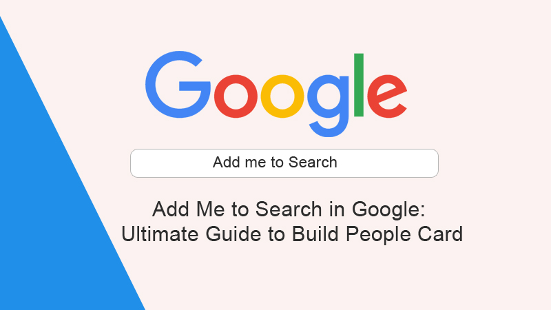 Add Me to Search in Google
