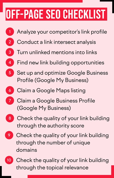 Off-Page SEO Checklist